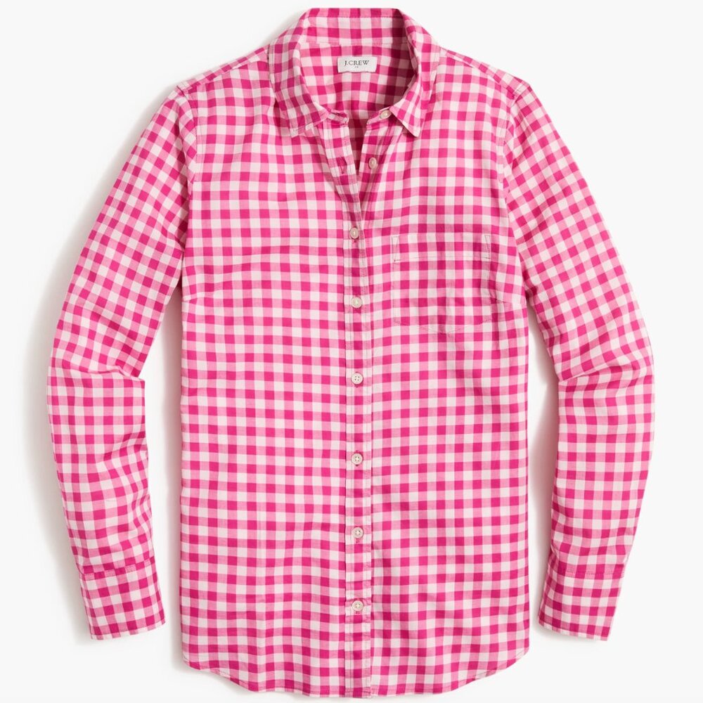Red Gingham Women’s Button Down - image 1